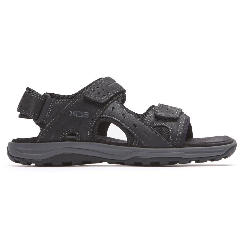 Rockport Xcs Trail Technique Adjustable - Mens Sandals - Black - NZ (SOA-928365)